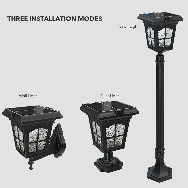 led solar lawn lamp